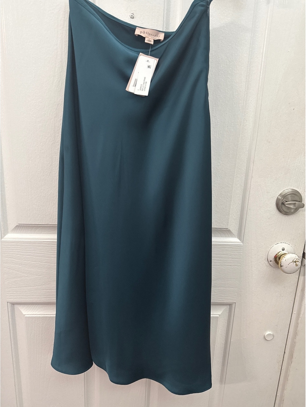 Philosophy Reflecting Pond Satin Midi Skirt Size 4